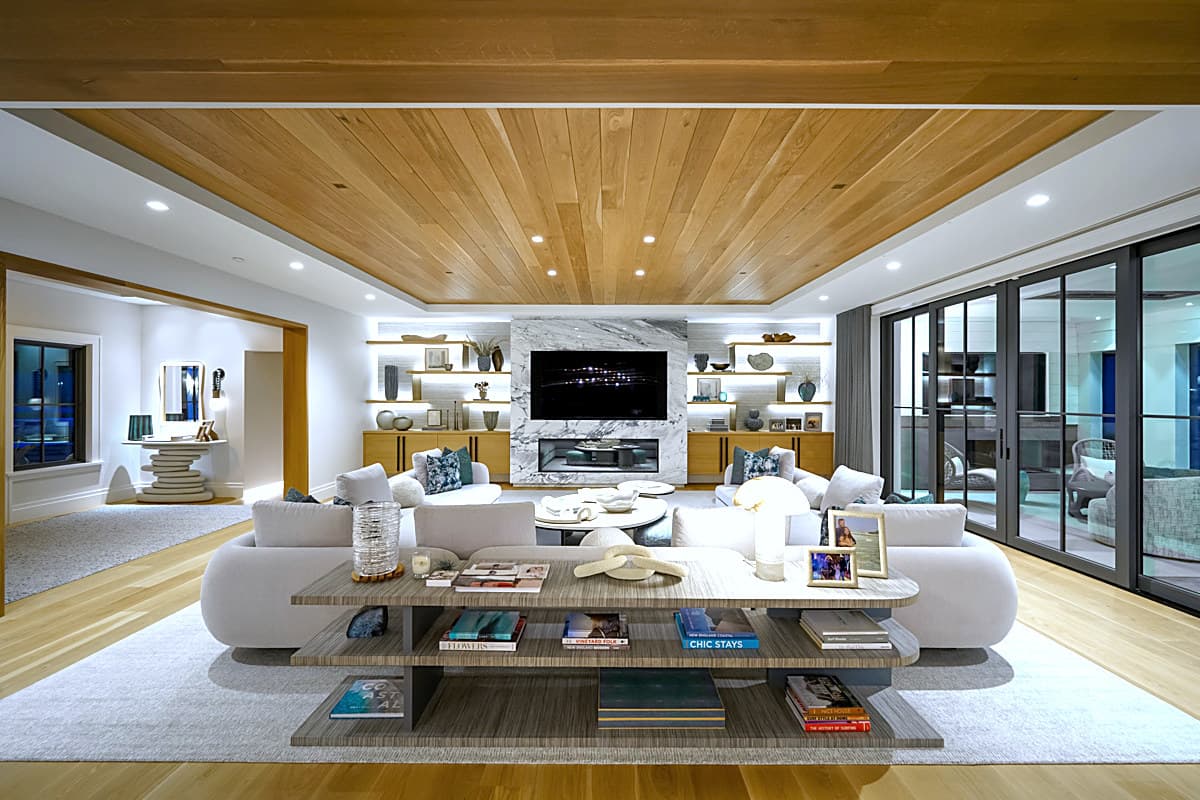 Living room lighting scene — day