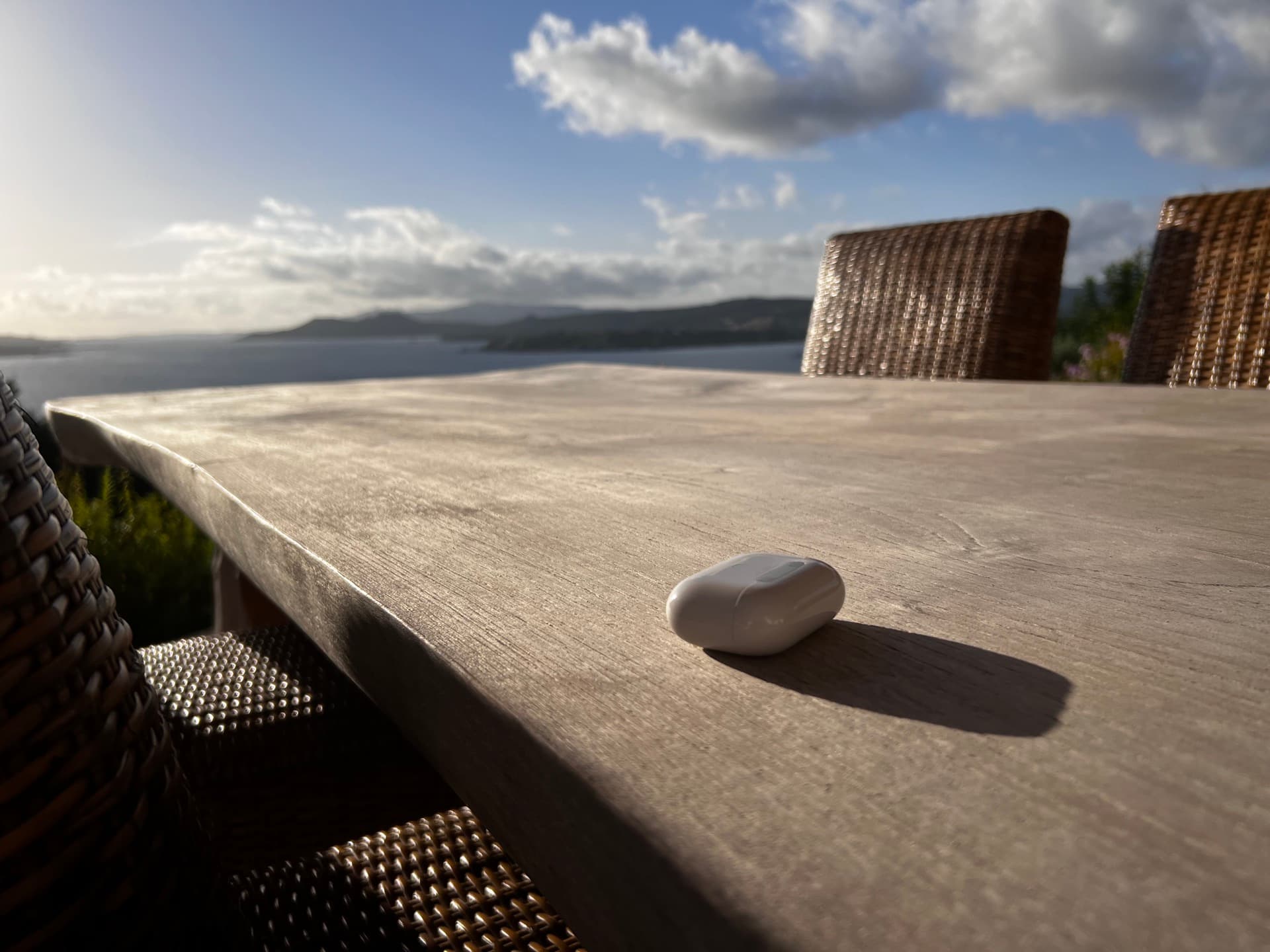 Terrace overlooking the Mediterranean