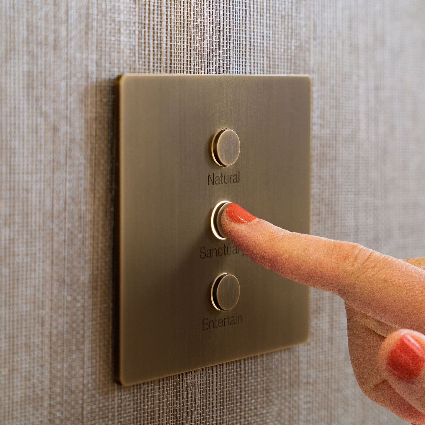 Alisse keypad in brushed brass